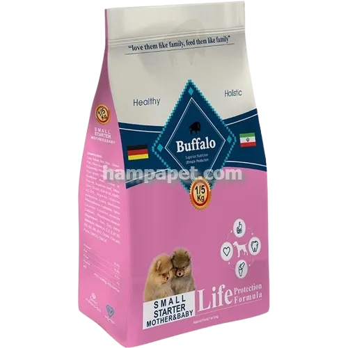 همپا پت خرید و فروش غذای خشک سگ بوفالو مدل SMALL STARTER در تهران شهرک آپادانا