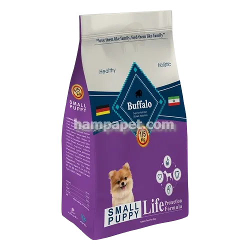 همپا پت خرید و فروش غذای خشک سگ های پاپی نژاد کوچک بوفالو در تهران شهرک آپادانا